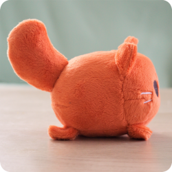 Peluche chat roux