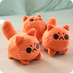 Peluche chat roux