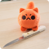 Peluche chat roux