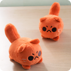 Peluche chat roux