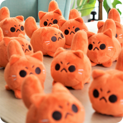 Peluche chat roux