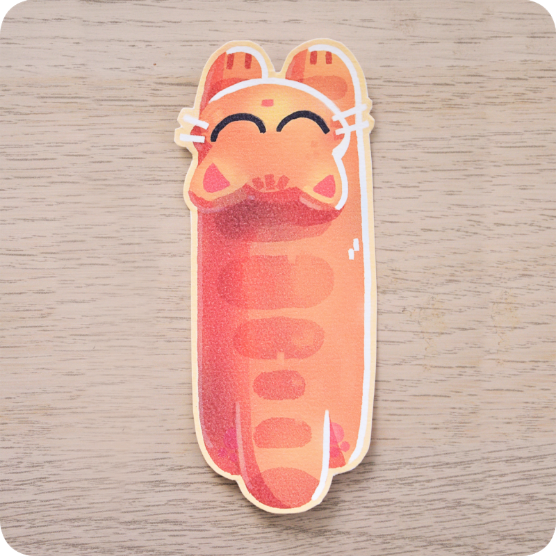 Marque page chat roux