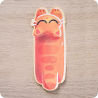 Marque page chat roux