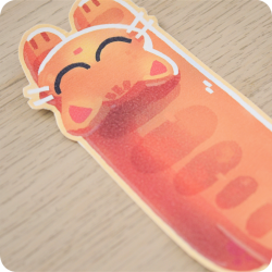 Marque page chat roux