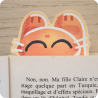 Marque page chat roux