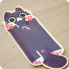 Marque page chat noir