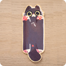 Marque page chat noir