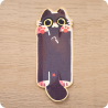 Marque page chat noir