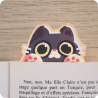 Marque page chat noir