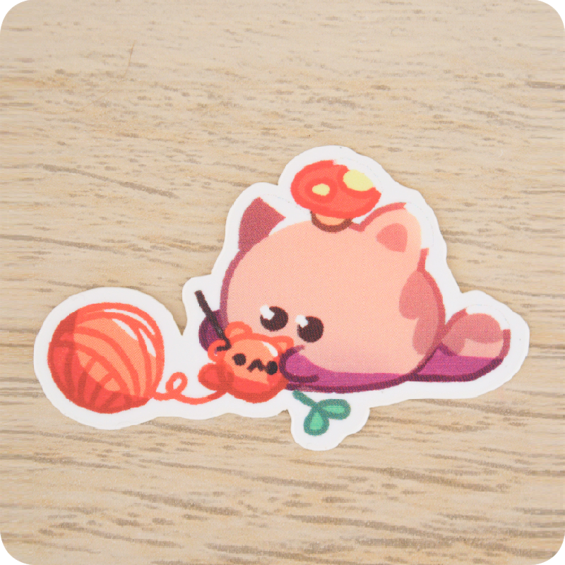 Sticker Chat gris