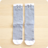 Chaussettes chat gris