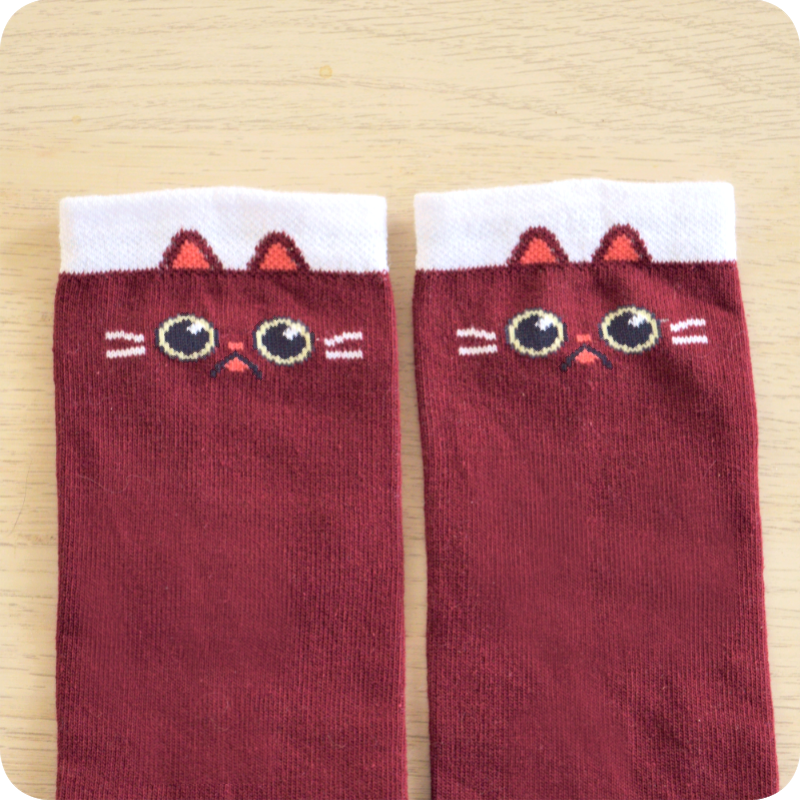 Chaussettes chat noir