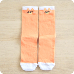 Chaussettes chat roux