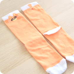 Chaussettes chat roux