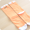 Chaussettes chat roux