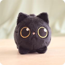 Peluche chat noir