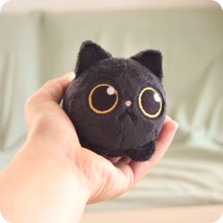 Peluche chat noir