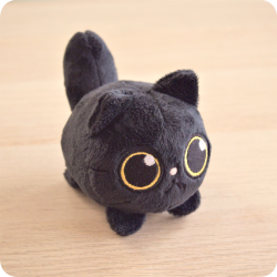 Peluche chat noir
