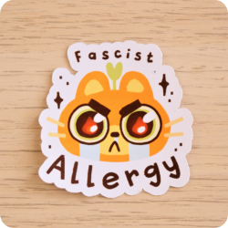 Sticker Fascist Allergy