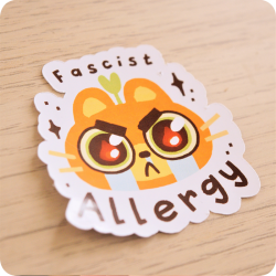 Sticker Fascist Allergy