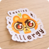 Sticker Fascist Allergy