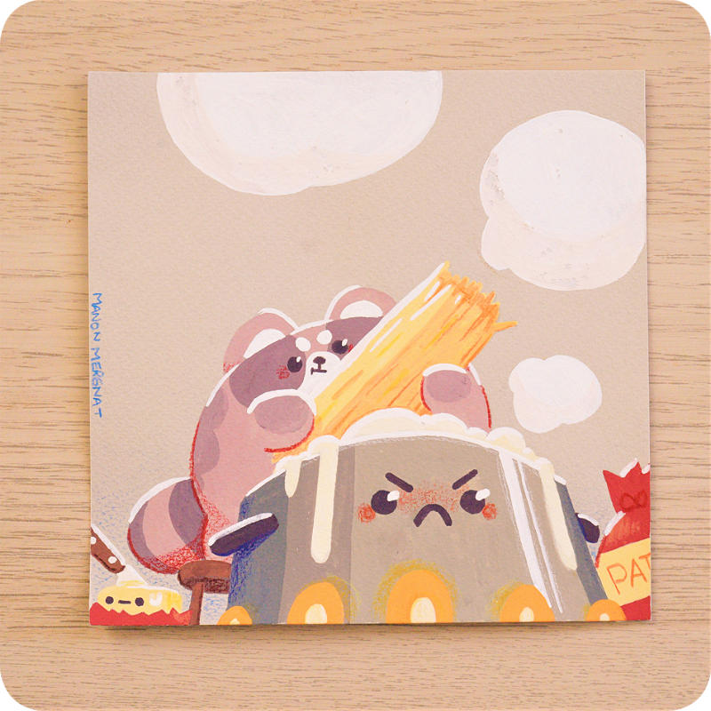 Original Painting - Racoon