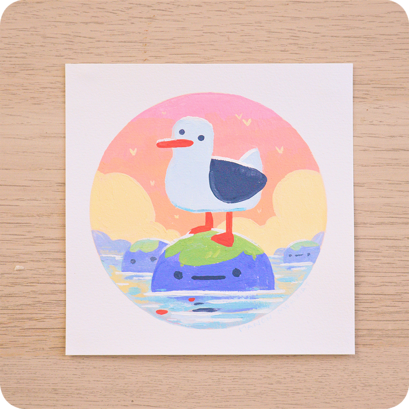 Original Painting - Seagull