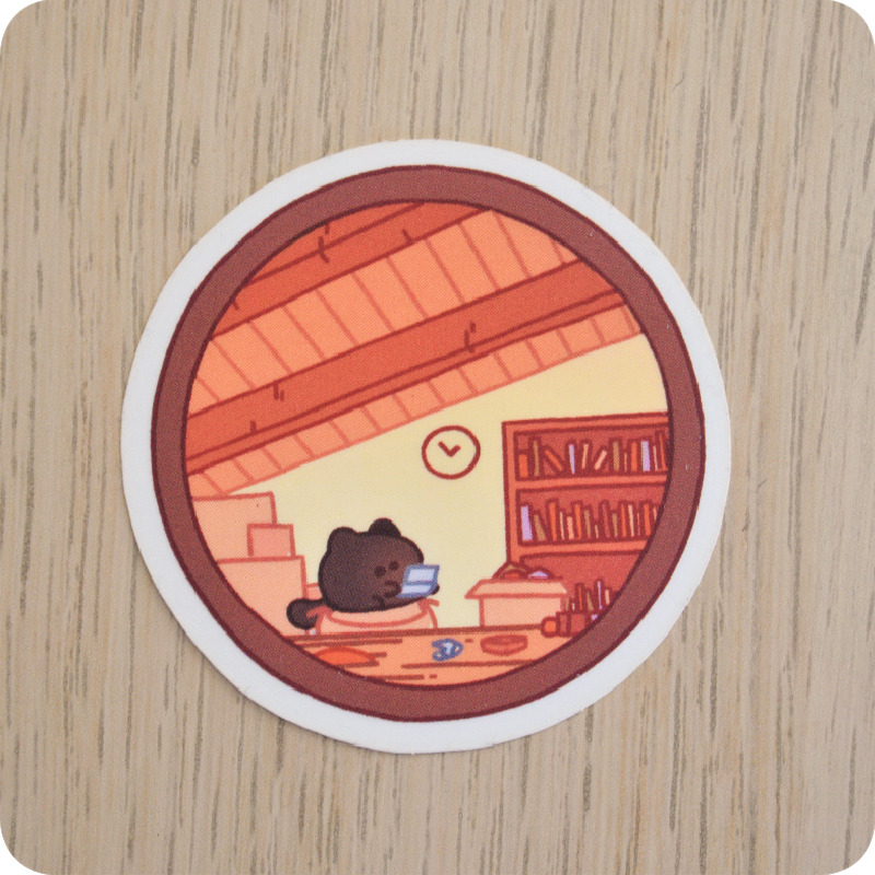 Attic Window Sticker