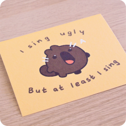 I sing ugly Illustration