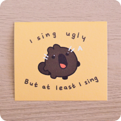 Illustration I sing ugly