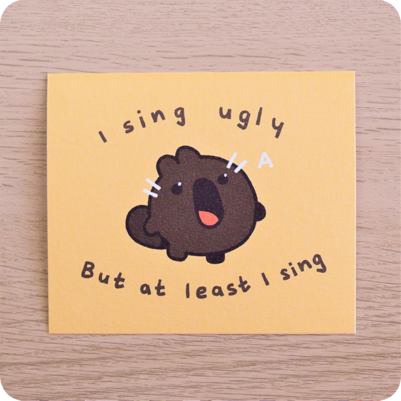 Illustration I sing ugly